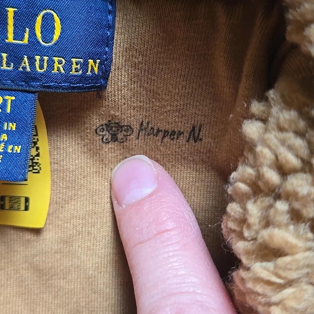 Polo Ralph Lauren curly pile teddy coat